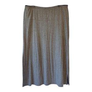 Gudrun Sjoden Modal Stretch Elastic Waist Skirt Grey Size XL